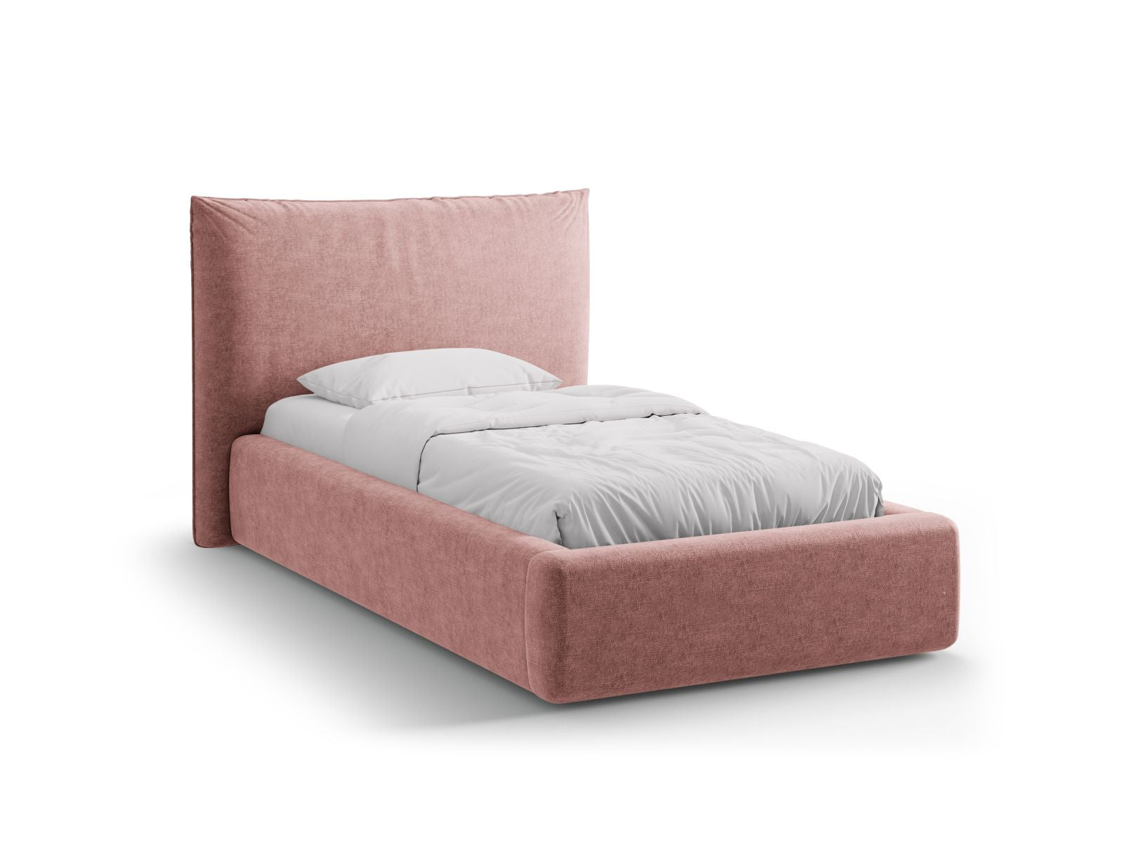 Kaelle Bett mit Stauraum mit Kopfteil 90cm in Pink-Perfect Harmony präsentiert im Onlineshop von KAQTU Design AG. Bett ist von Micadoni