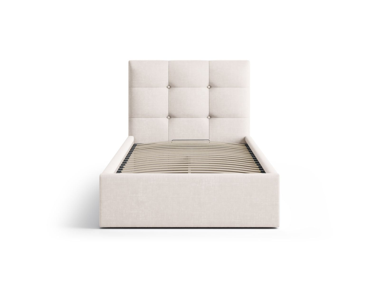 Phaedra Bett mit Stauraum mit Kopfteil 90cm in Beige-Liberty präsentiert im Onlineshop von KAQTU Design AG. Bett ist von Micadoni