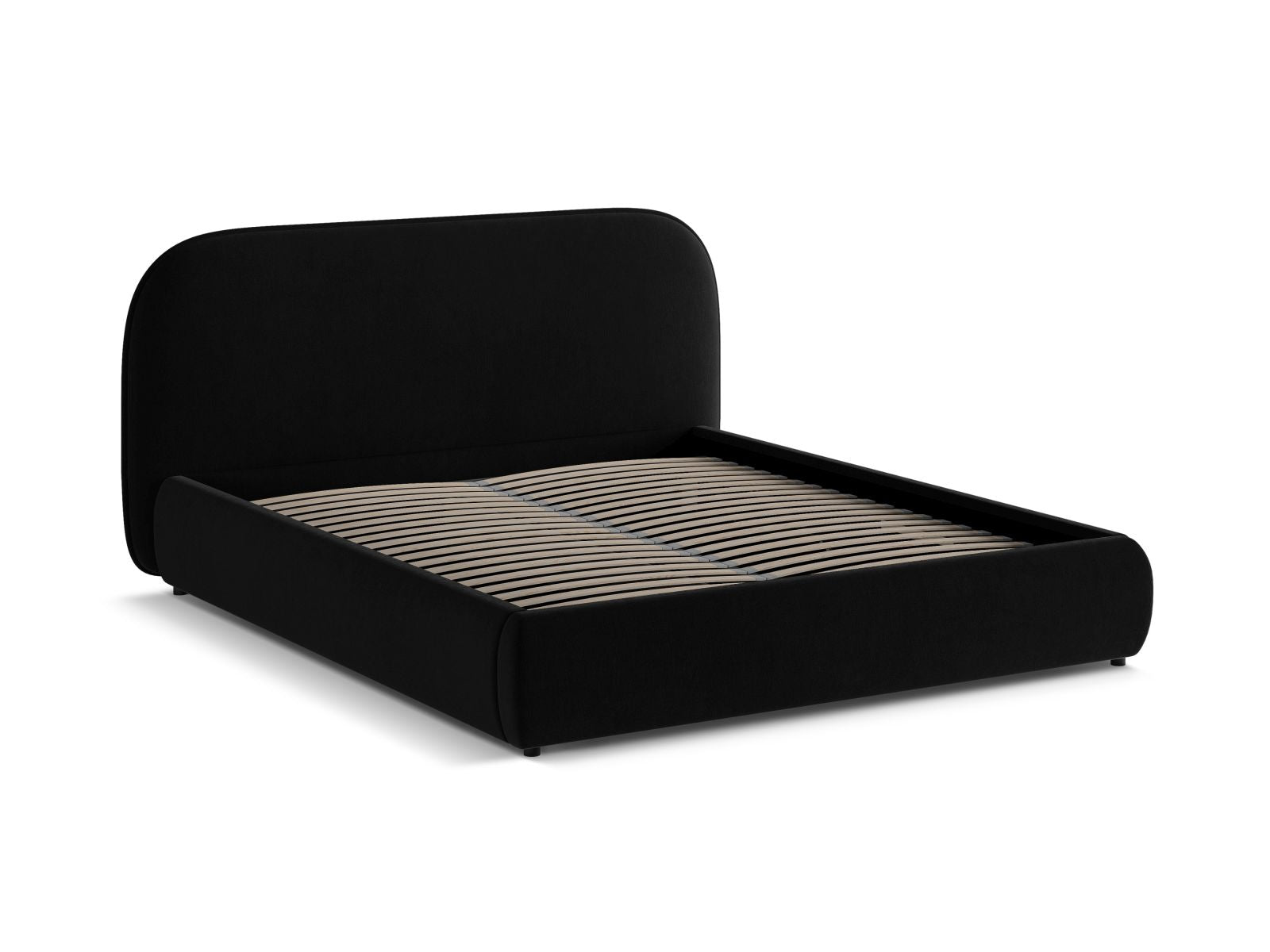 Elegantes Murada Bett mit praktischem Stauraum und geschmackvollem Kopfteil, ideal für moderne und funktionale Schlafzimmer.