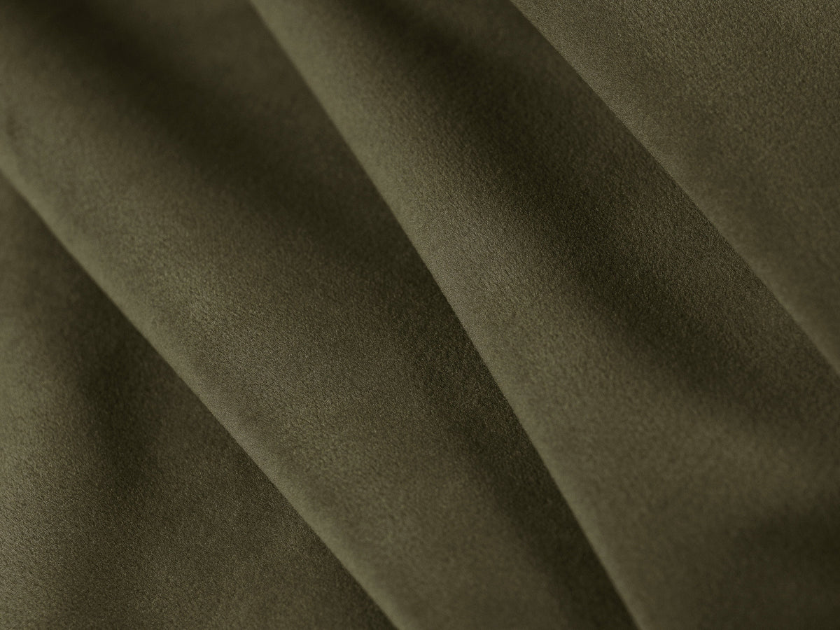 Stauraumbett Murada mit gepolstertem Kopfteil, Metallrahmen und Front-öffnender Bettbox, Stoffbezug Tracy in Light Beige Melange, schwarze Kunststoffbeine.