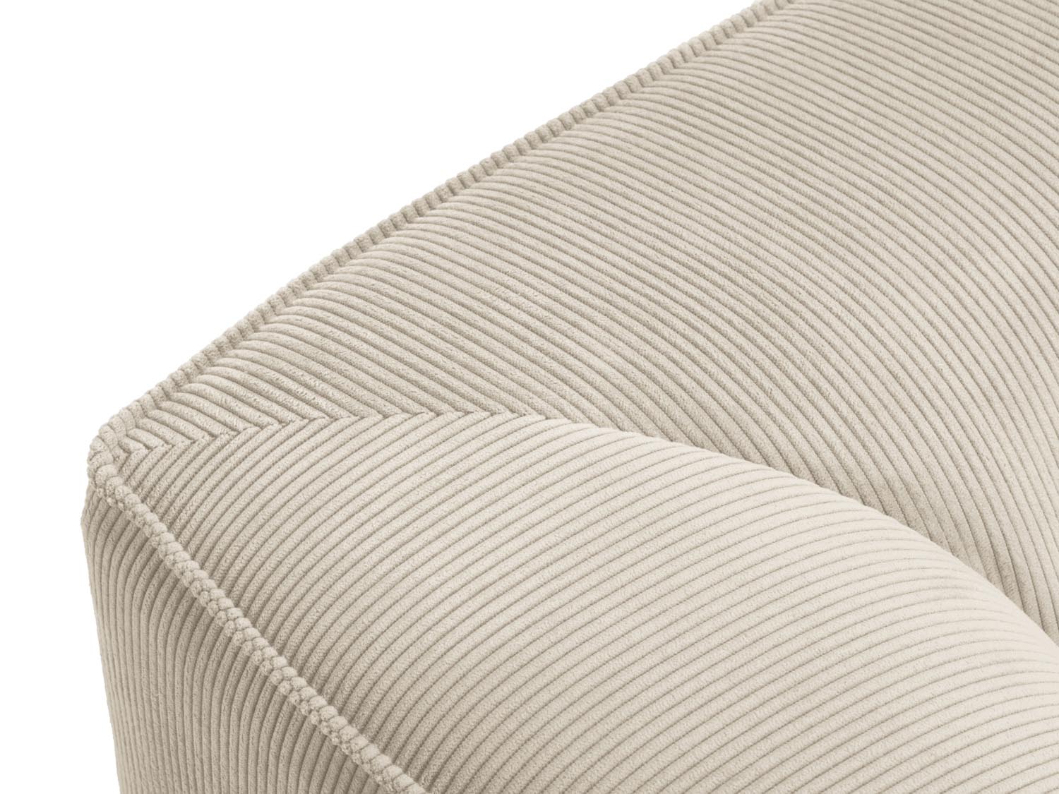 Ruby Sofa Chaise Lounge links 1 Sitz in Light Beige präsentiert im Onlineshop von KAQTU Design AG. L-Sofa links ist von Micadoni