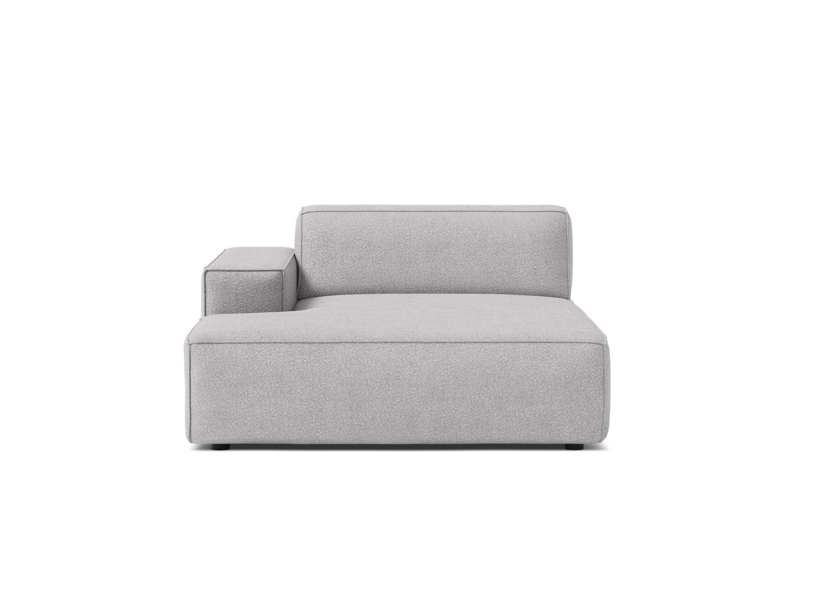 1-Sitzer Chaise Longue Links Jodie in Light Grey-Baloo präsentiert im Onlineshop von KAQTU Design AG. Modulares Sofa ist von Micadoni