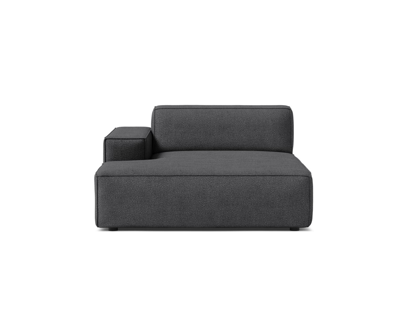 1-Sitzer Chaise Longue Links Jodie in Dark Grey-Baloo präsentiert im Onlineshop von KAQTU Design AG. Modulares Sofa ist von Micadoni