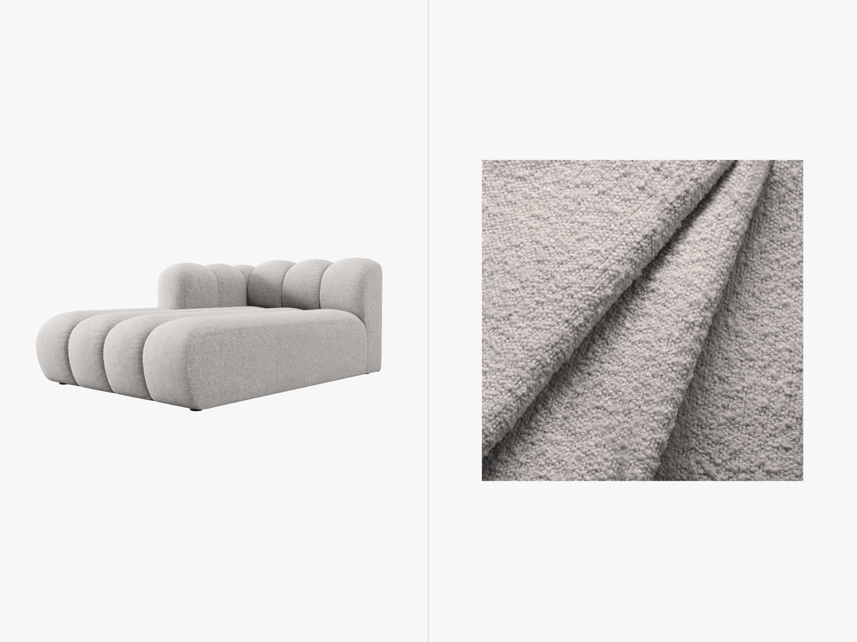 Lupine Sofa Chaise Lounge links 2 Sitzer in Light Grey-Baloo präsentiert im Onlineshop von KAQTU Design AG. L-Sofa links ist von Micadoni