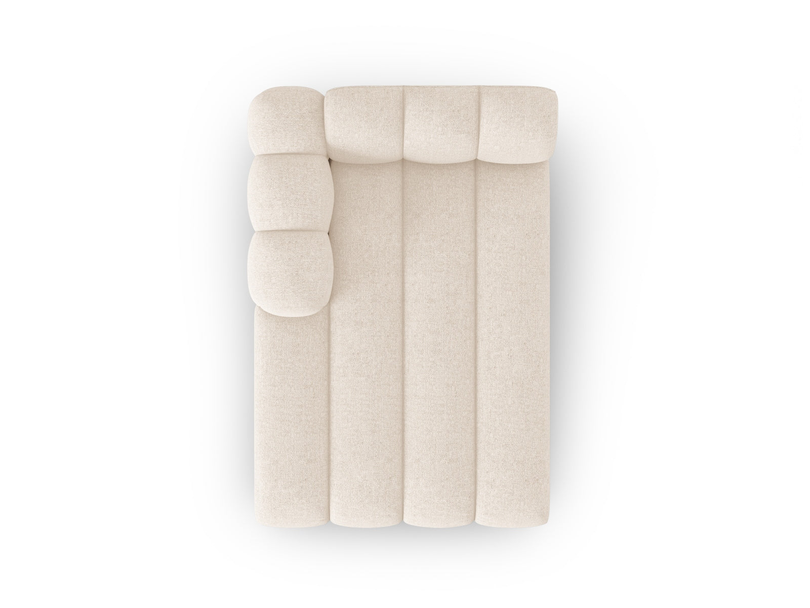 Lupine Sofa Chaise Lounge links 2 Sitzer in Light Beige präsentiert im Onlineshop von KAQTU Design AG. L-Sofa links ist von Micadoni