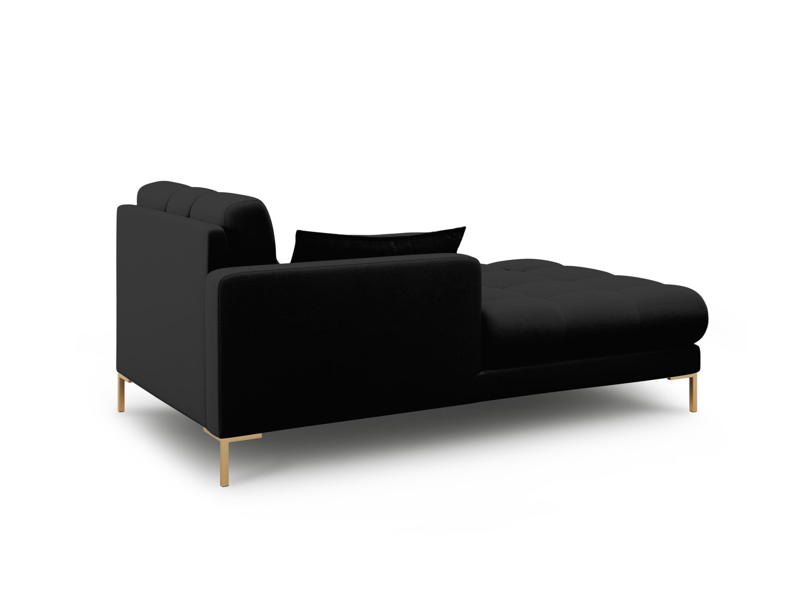 Mamaia Sofa Chaise Lounge links 1 Sitz in Black/Gold präsentiert im Onlineshop von KAQTU Design AG. L-Sofa links ist von Micadoni