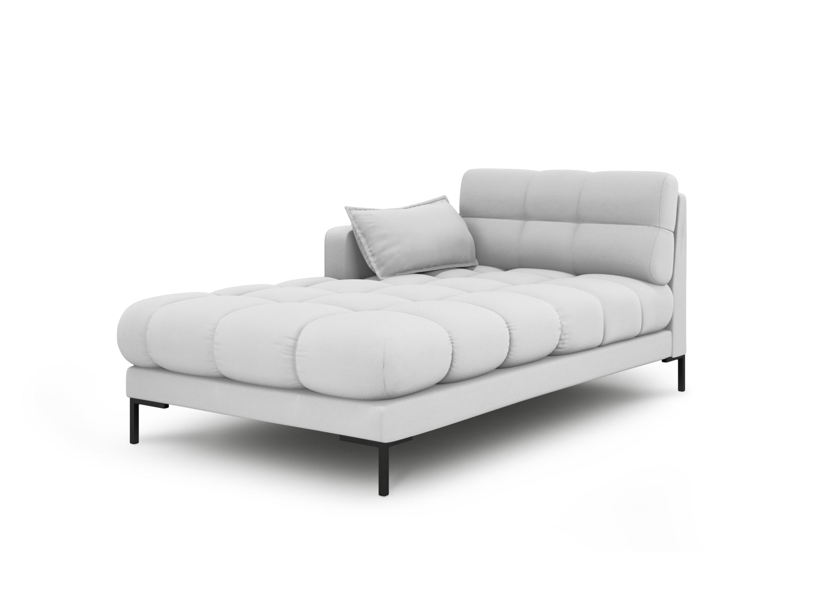 Mamaia Sofa Chaise Lounge links 1 Sitz in Light Grey/Schwarz-Neve präsentiert im Onlineshop von KAQTU Design AG. L-Sofa links ist von Micadoni
