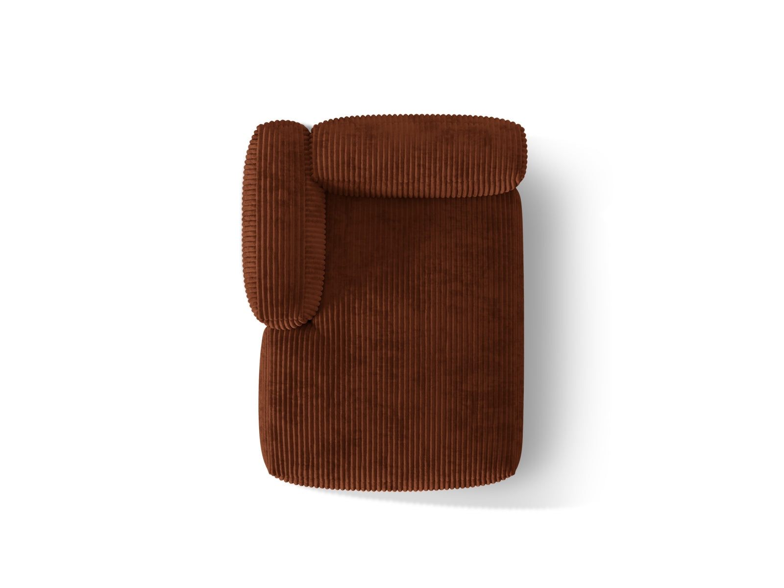 Martina Sofa Chaise Lounge links 1 Sitz in Brick präsentiert im Onlineshop von KAQTU Design AG. L-Sofa links ist von Micadoni