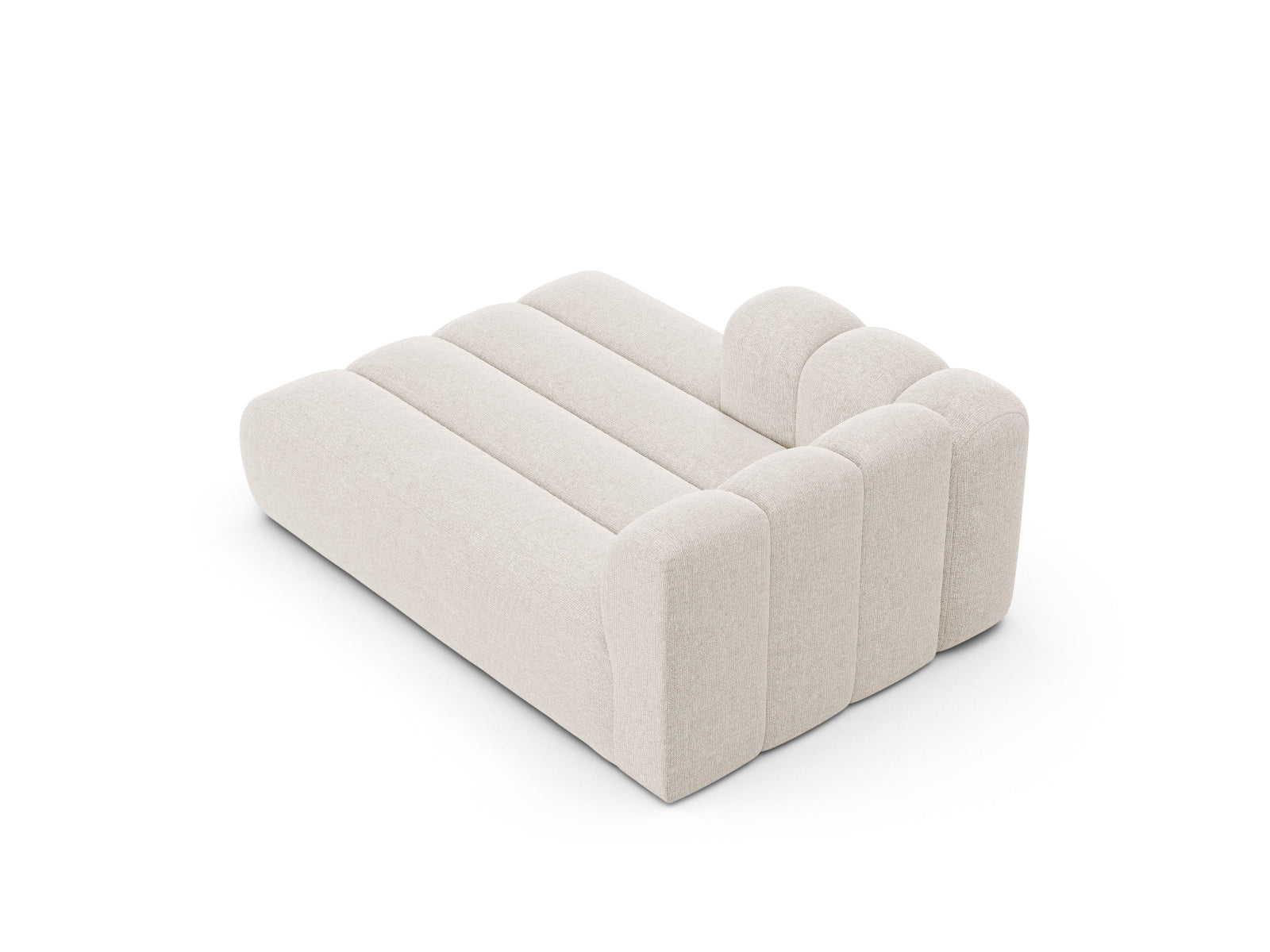 Lupine Chaise Longue links 2 Sitzer in Light Beige präsentiert im Onlineshop von KAQTU Design AG. Modulares Sofa ist von Micadoni
