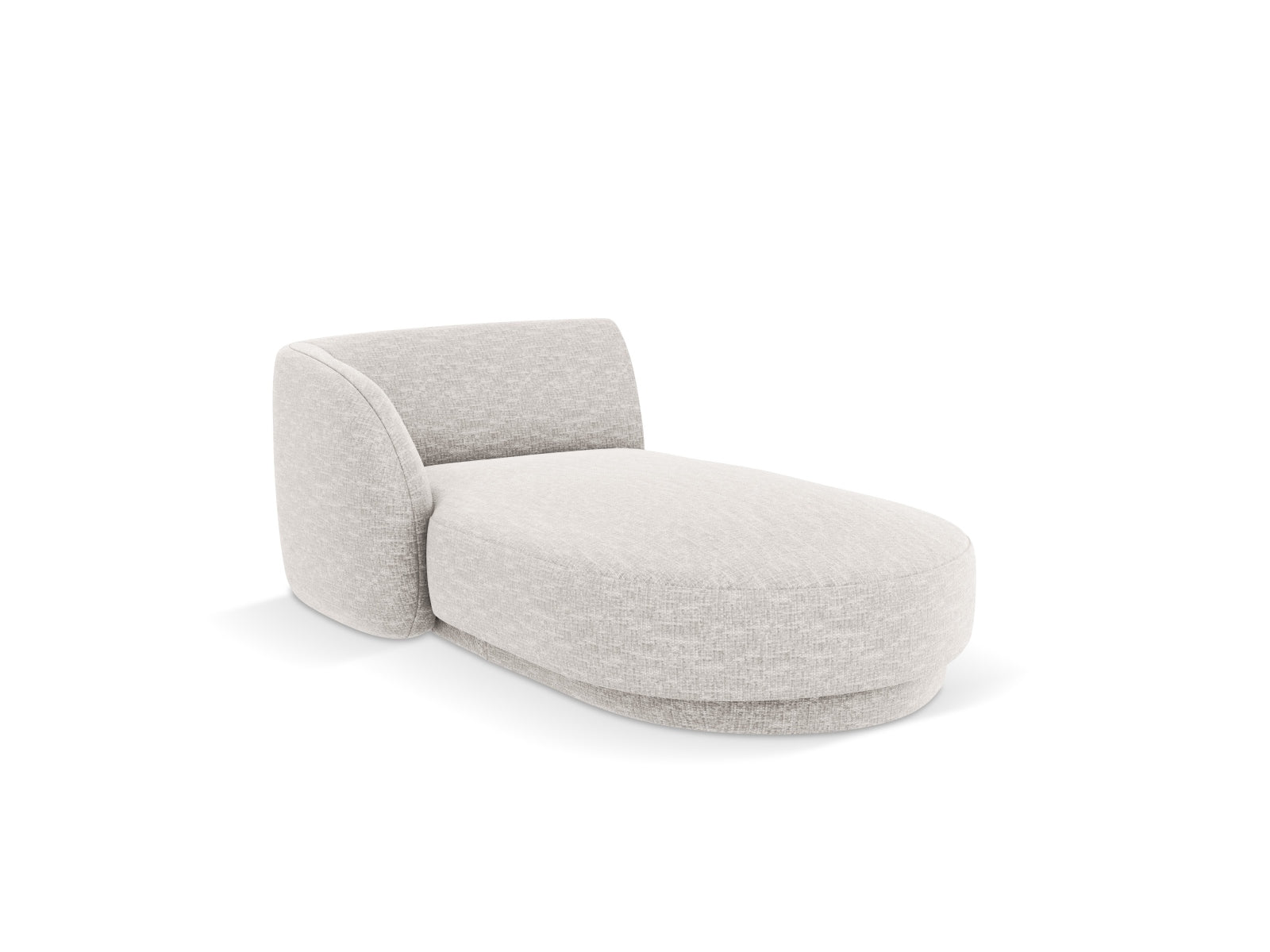 Miley Sofa Chaise Lounge links 2 Sitzer in Silver präsentiert im Onlineshop von KAQTU Design AG. L-Sofa links ist von Micadoni