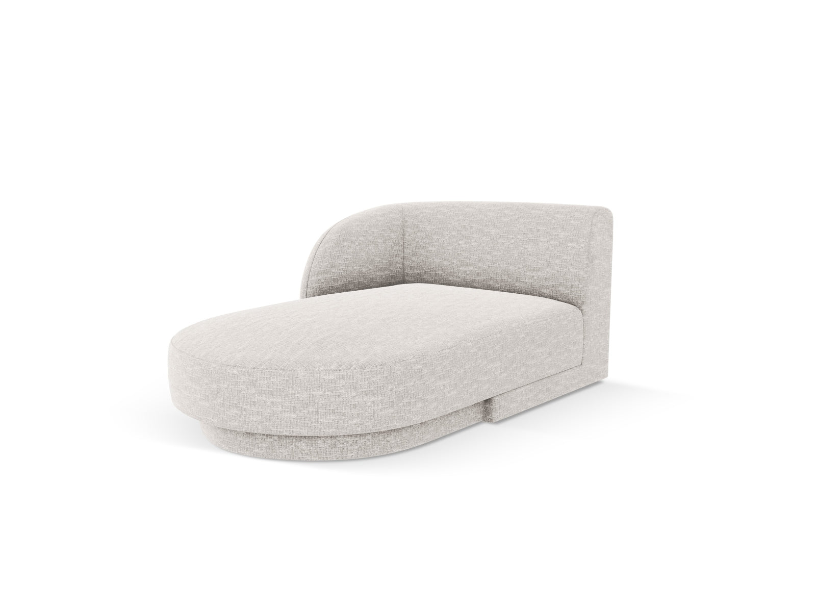 Miley Sofa Chaise Lounge links 2 Sitzer in Silver präsentiert im Onlineshop von KAQTU Design AG. L-Sofa links ist von Micadoni