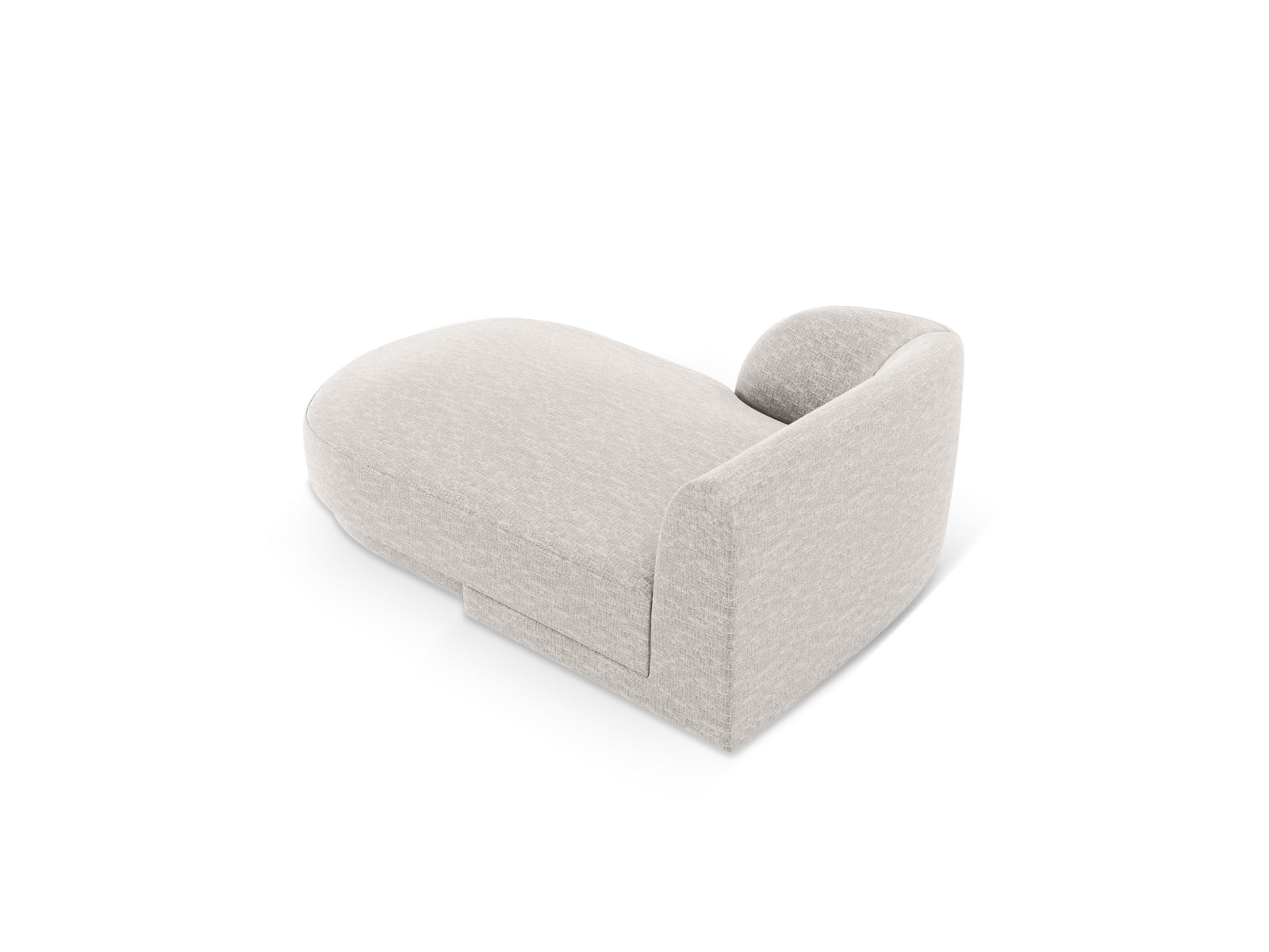 Miley Sofa Chaise Lounge links 2 Sitzer in Silver präsentiert im Onlineshop von KAQTU Design AG. L-Sofa links ist von Micadoni