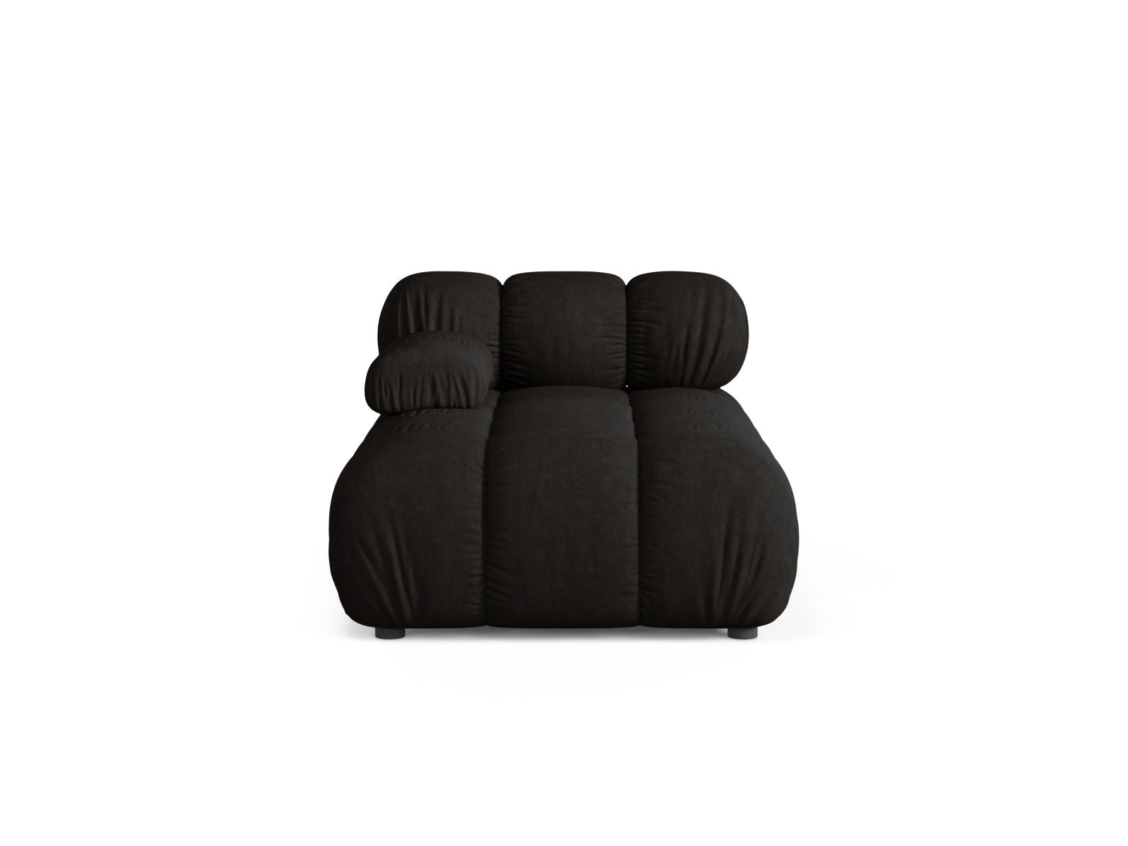 1-Sitzer Chaise Longue links Bellis in Black-Liberty präsentiert im Onlineshop von KAQTU Design AG. Modulares Sofa ist von Micadoni
