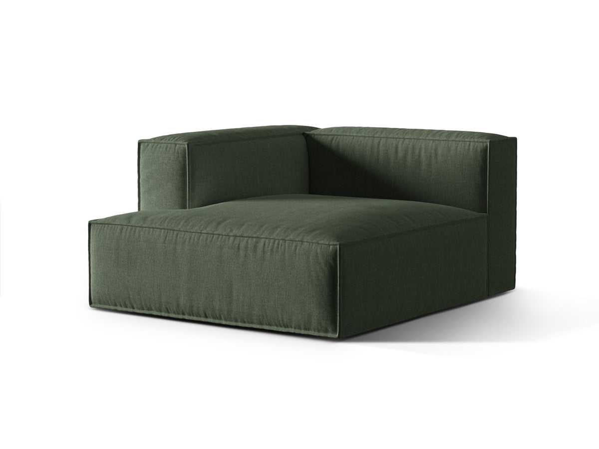 1-Sitzer Modul Chaise Longue Links Nuria in Moss Green-Liberty präsentiert im Onlineshop von KAQTU Design AG. Modulares Sofa ist von Micadoni