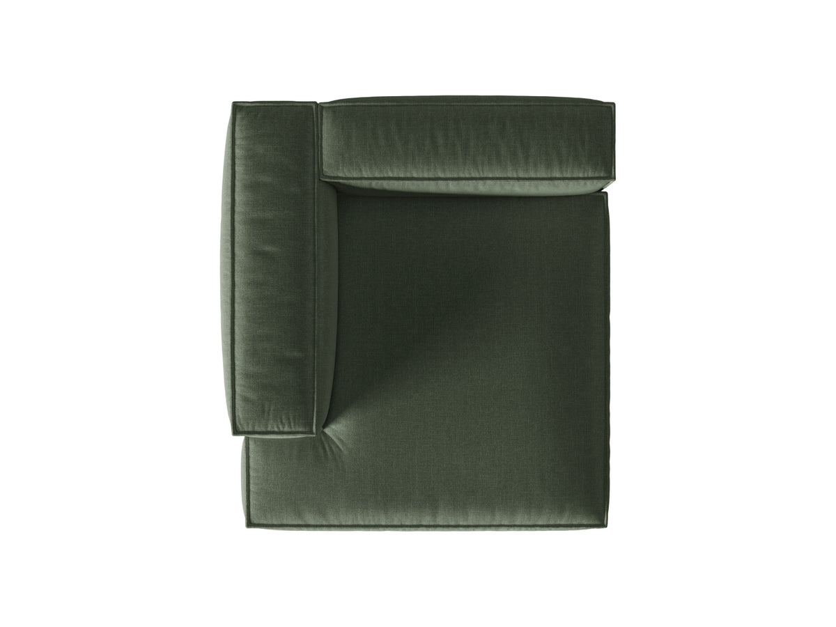 1-Sitzer Modul Chaise Longue Links Nuria in Moss Green-Liberty präsentiert im Onlineshop von KAQTU Design AG. Modulares Sofa ist von Micadoni