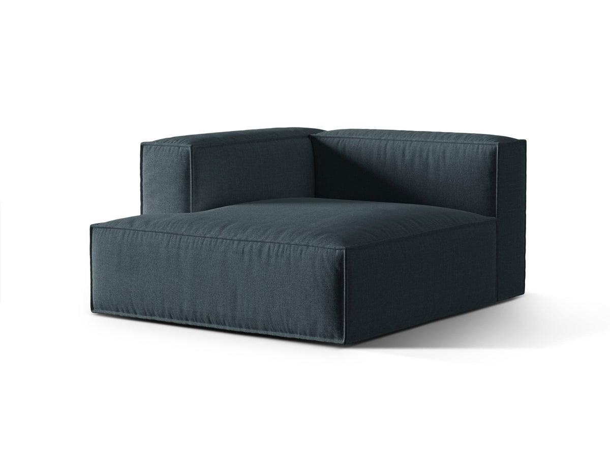 1-Sitzer Modul Chaise Longue Links Nuria in Deep Petrol-Liberty präsentiert im Onlineshop von KAQTU Design AG. Modulares Sofa ist von Micadoni