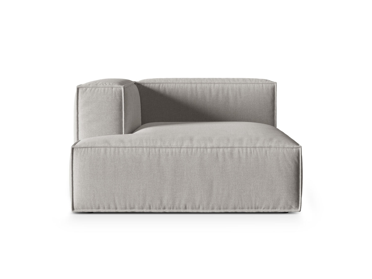 1-Sitzer Modul Chaise Longue Links Nuria in Light Grey-Liberty präsentiert im Onlineshop von KAQTU Design AG. Modulares Sofa ist von Micadoni