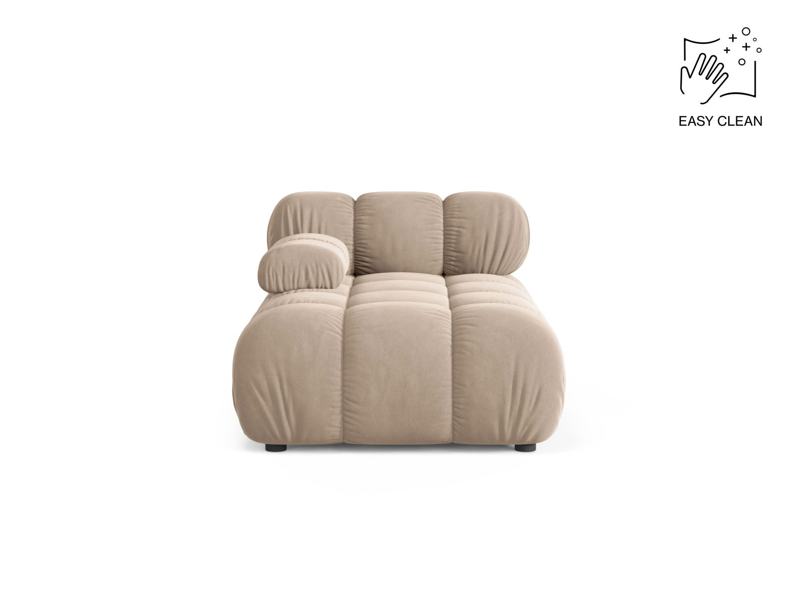 1-Sitzer Chaise Longue links Bellis in Beige-Venus präsentiert im Onlineshop von KAQTU Design AG. Modulares Sofa ist von Micadoni