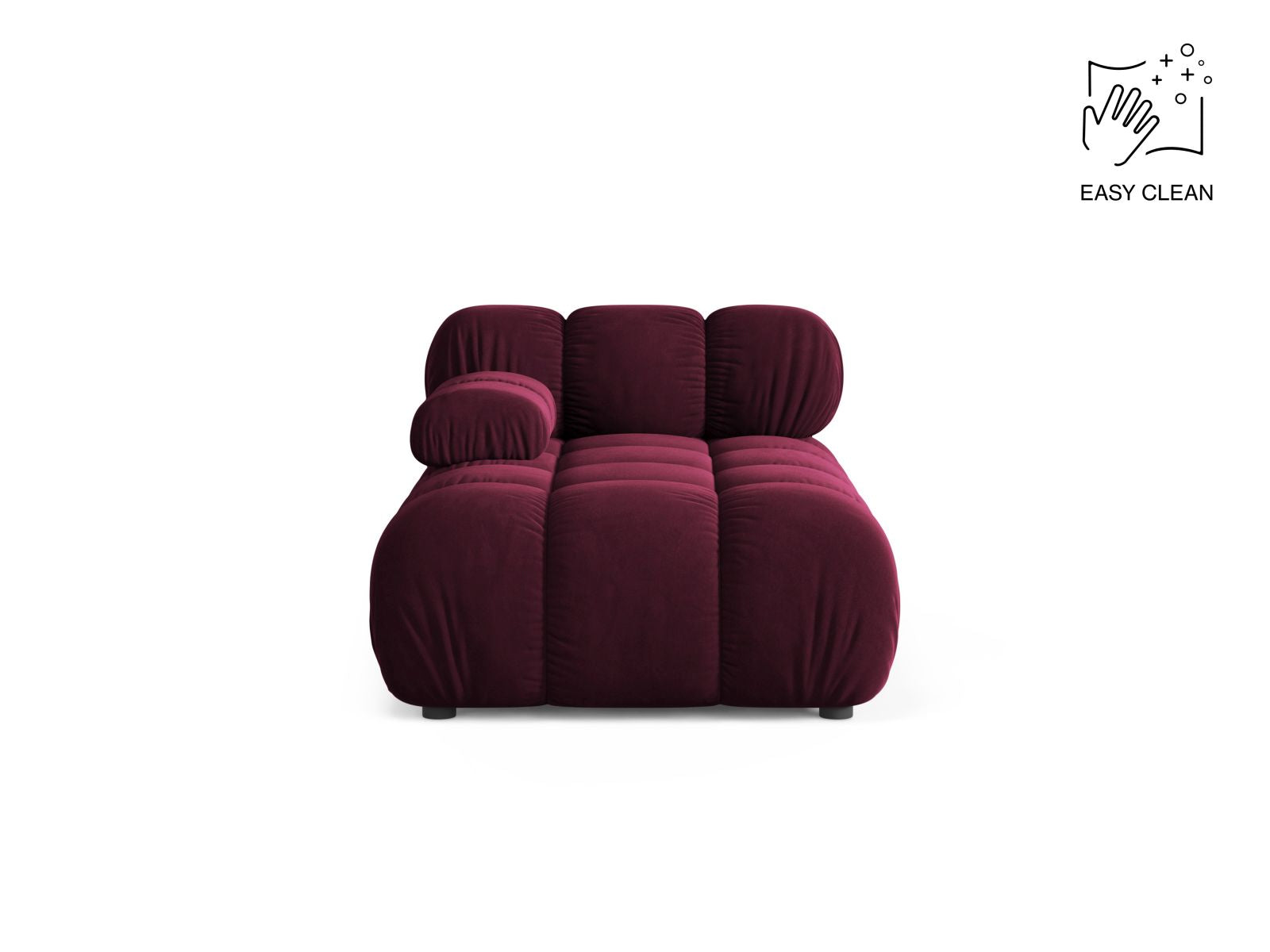 1-Sitzer Chaise Longue links Bellis in Burgundy-Venus präsentiert im Onlineshop von KAQTU Design AG. Modulares Sofa ist von Micadoni