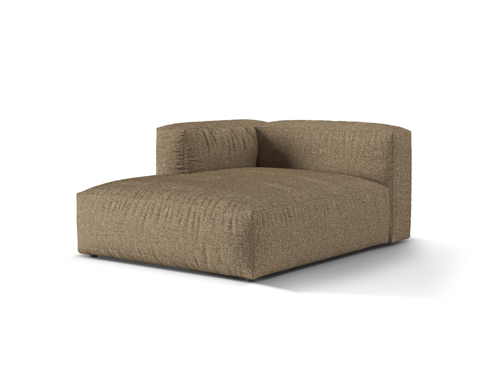 Elegante 1-Sitzer Chaise Longue Links Martina in stilvollem Cappuccino, ideal für moderne Wohnräume und vielseitige Sofa-Kombinationen.