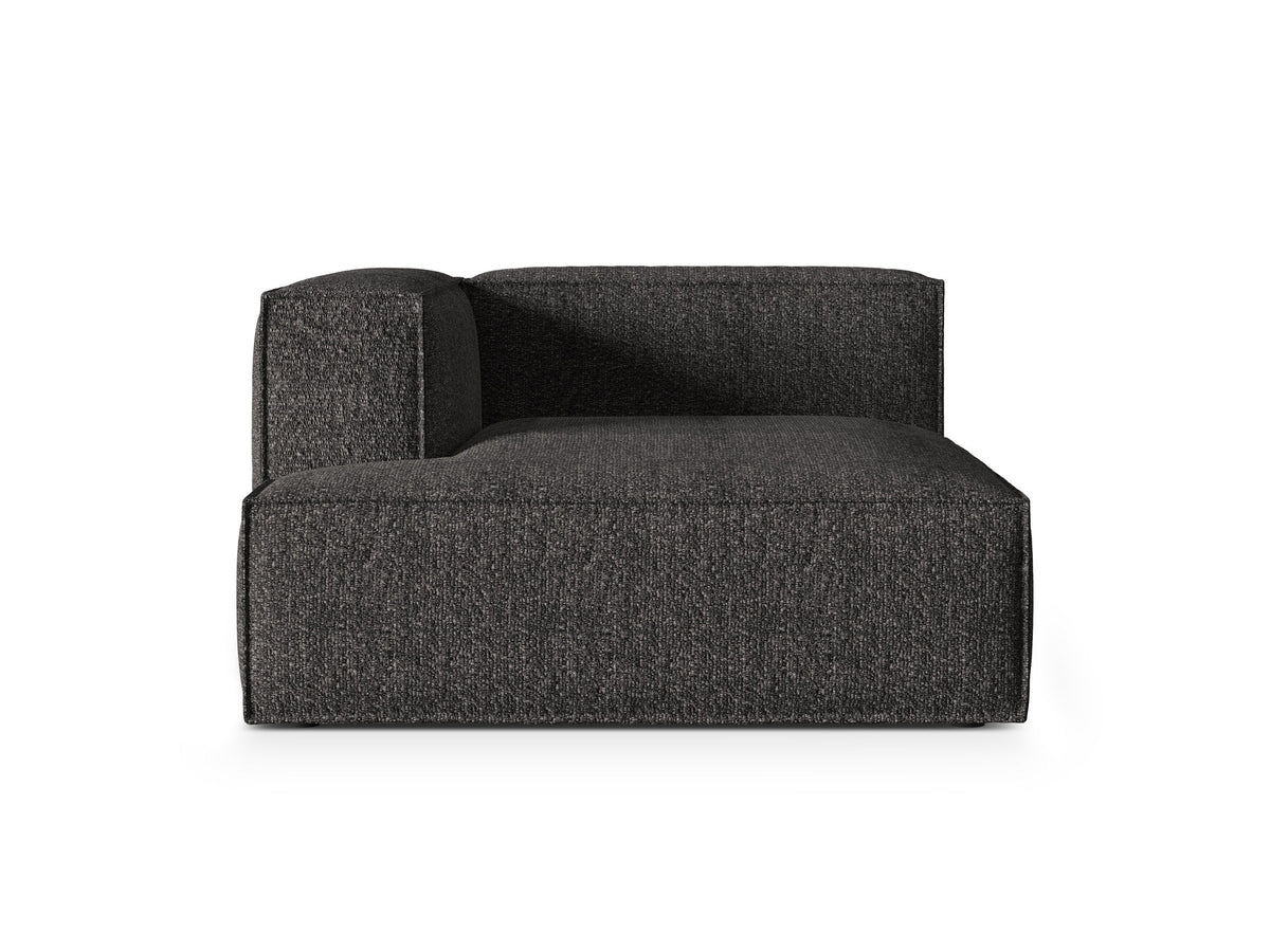 Nuria Boucle Chaise Longue links 1 Sitzer in Anthracite-Monet präsentiert im Onlineshop von KAQTU Design AG. Modulares Sofa ist von Micadoni