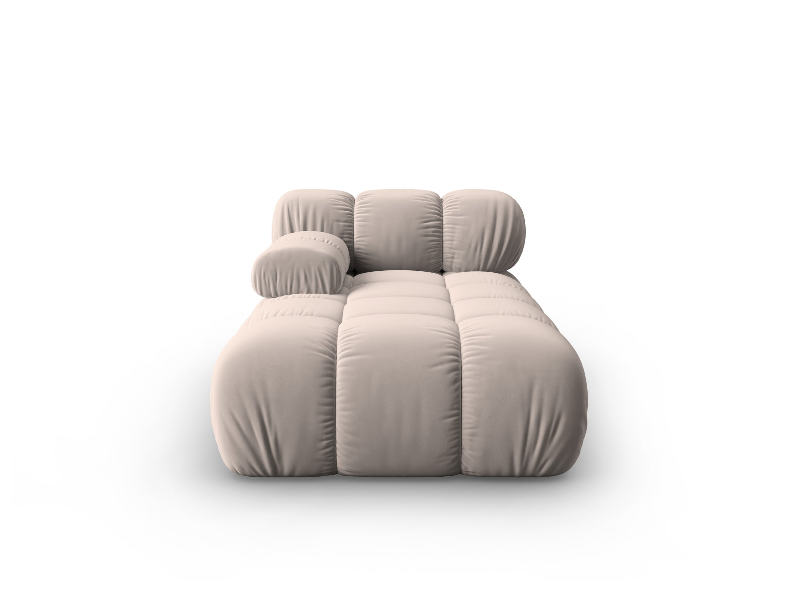 Bellis Velour Sofa Chaise Lounge links 1 Sitz 94cm in Cappuccino präsentiert im Onlineshop von KAQTU Design AG. L-Sofa links ist von Micadoni