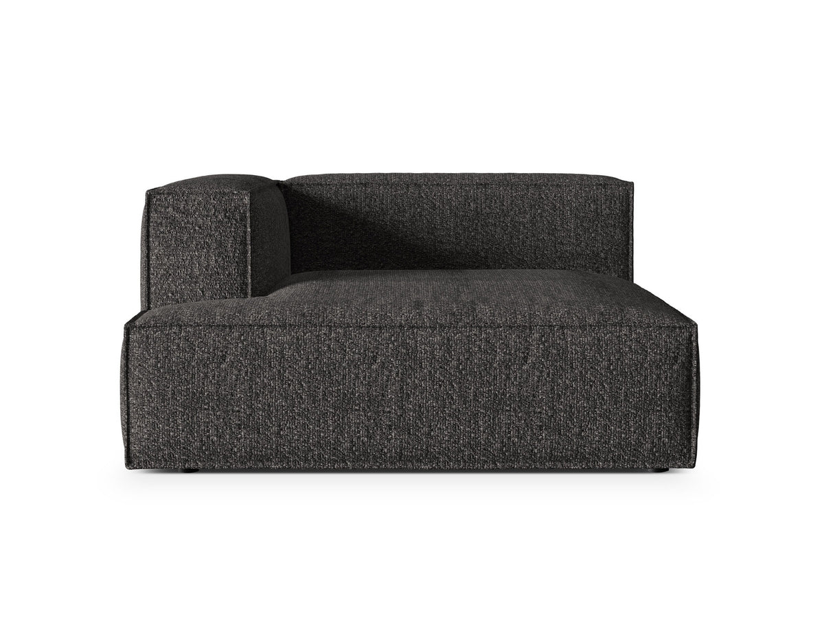 Nuria Modular Chaise Longue links 1 Sitzer in Anthracite-Monet präsentiert im Onlineshop von KAQTU Design AG. Modulares Sofa ist von Micadoni