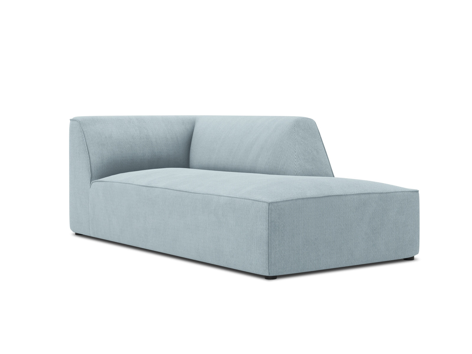 Ruby Sofa Chaise Lounge rechts 1 Sitz in Light Blue präsentiert im Onlineshop von KAQTU Design AG. L-Sofa rechts ist von Micadoni