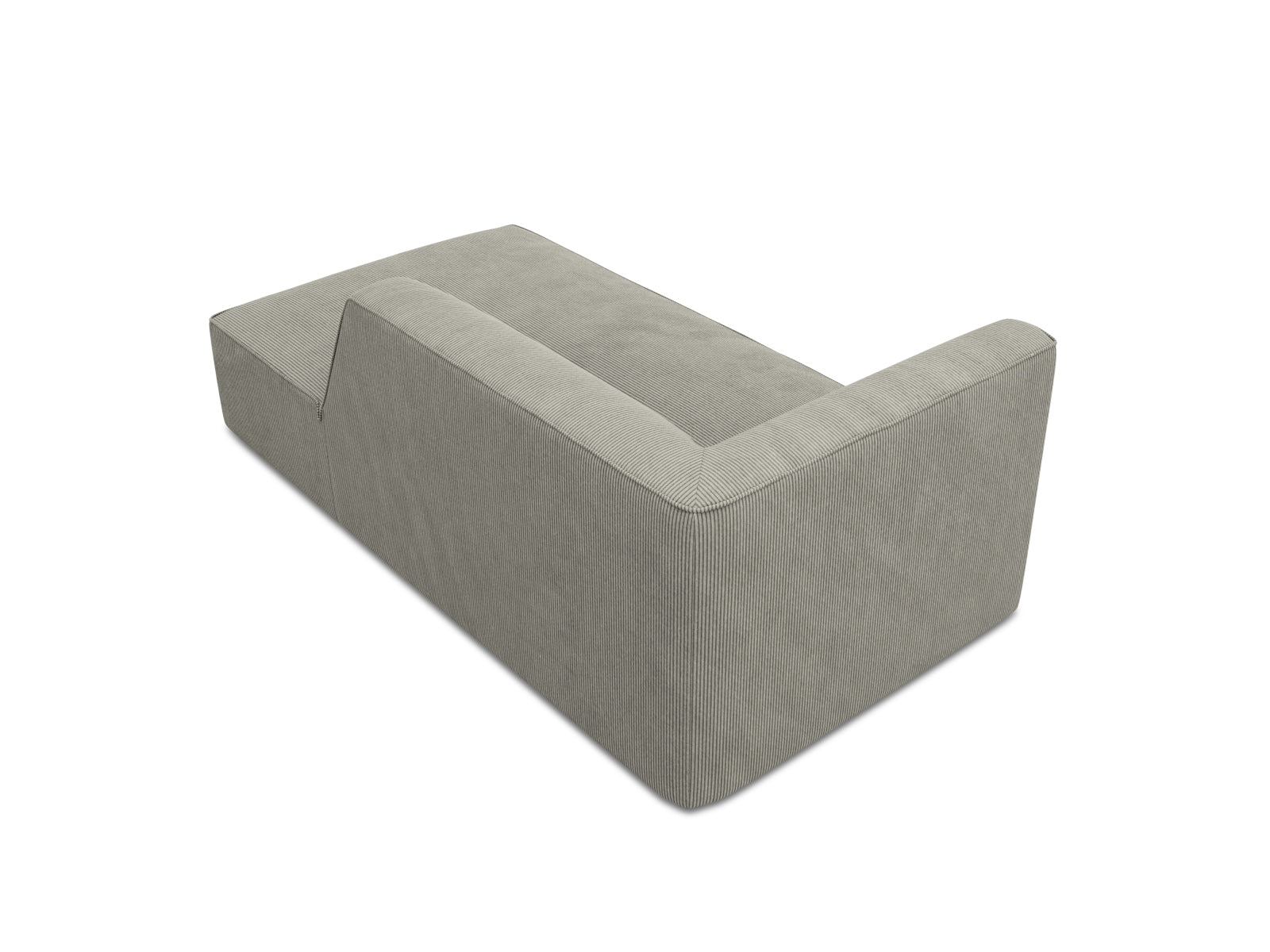 Ruby Sofa Chaise Lounge rechts 1 Sitz in Light Grey präsentiert im Onlineshop von KAQTU Design AG. L-Sofa rechts ist von Micadoni