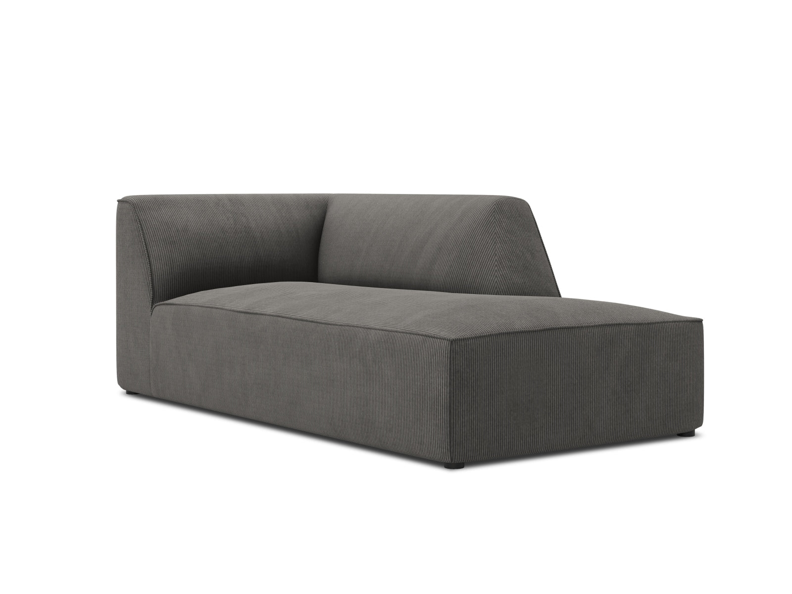 Ruby Sofa Chaise Lounge rechts 1 Sitz in Dark Grey präsentiert im Onlineshop von KAQTU Design AG. L-Sofa rechts ist von Micadoni