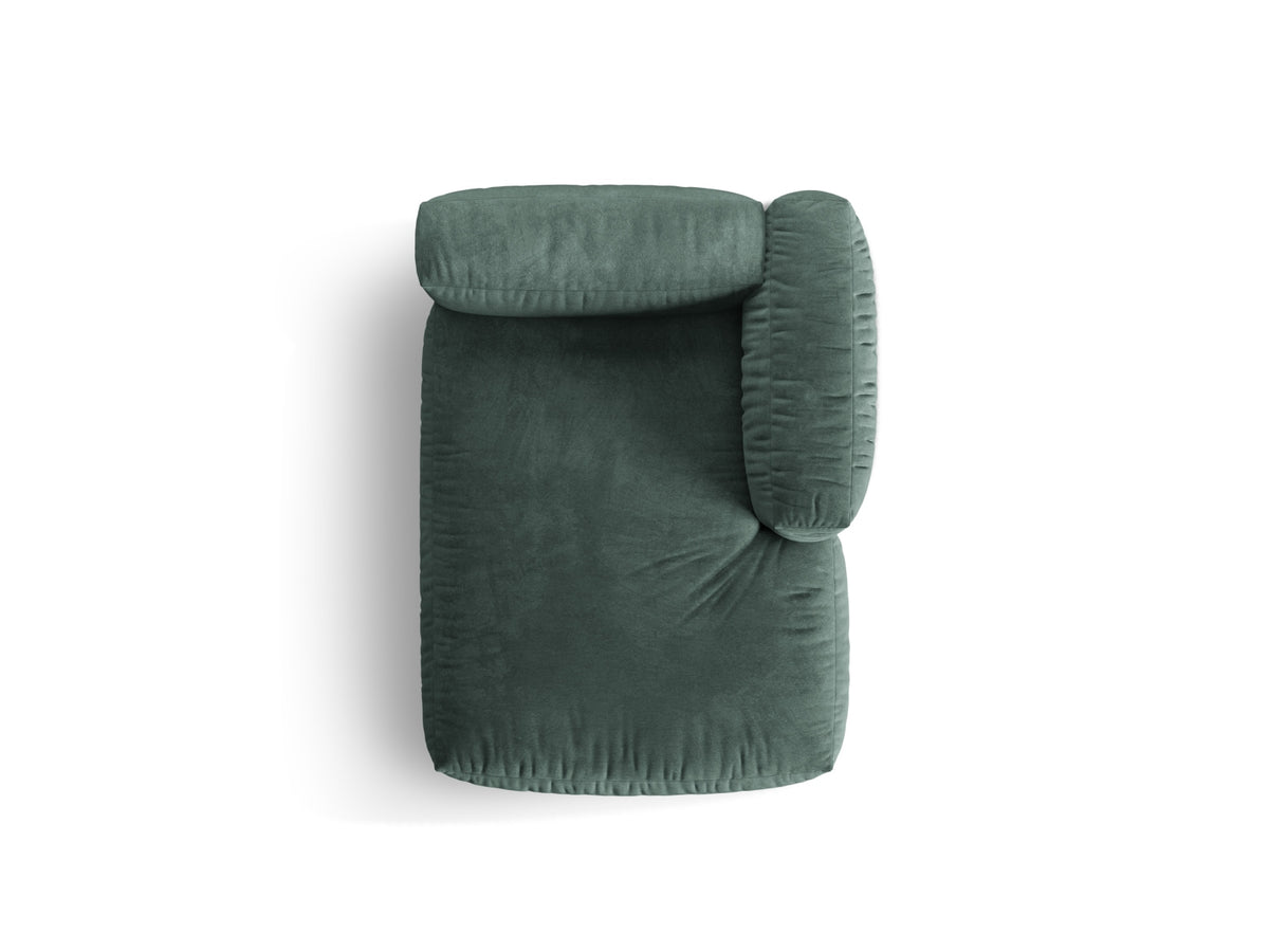 Martina Sofa Chaise Lounge rechts 1 Sitz in Petrol-Vogue präsentiert im Onlineshop von KAQTU Design AG. L-Sofa rechts ist von Micadoni