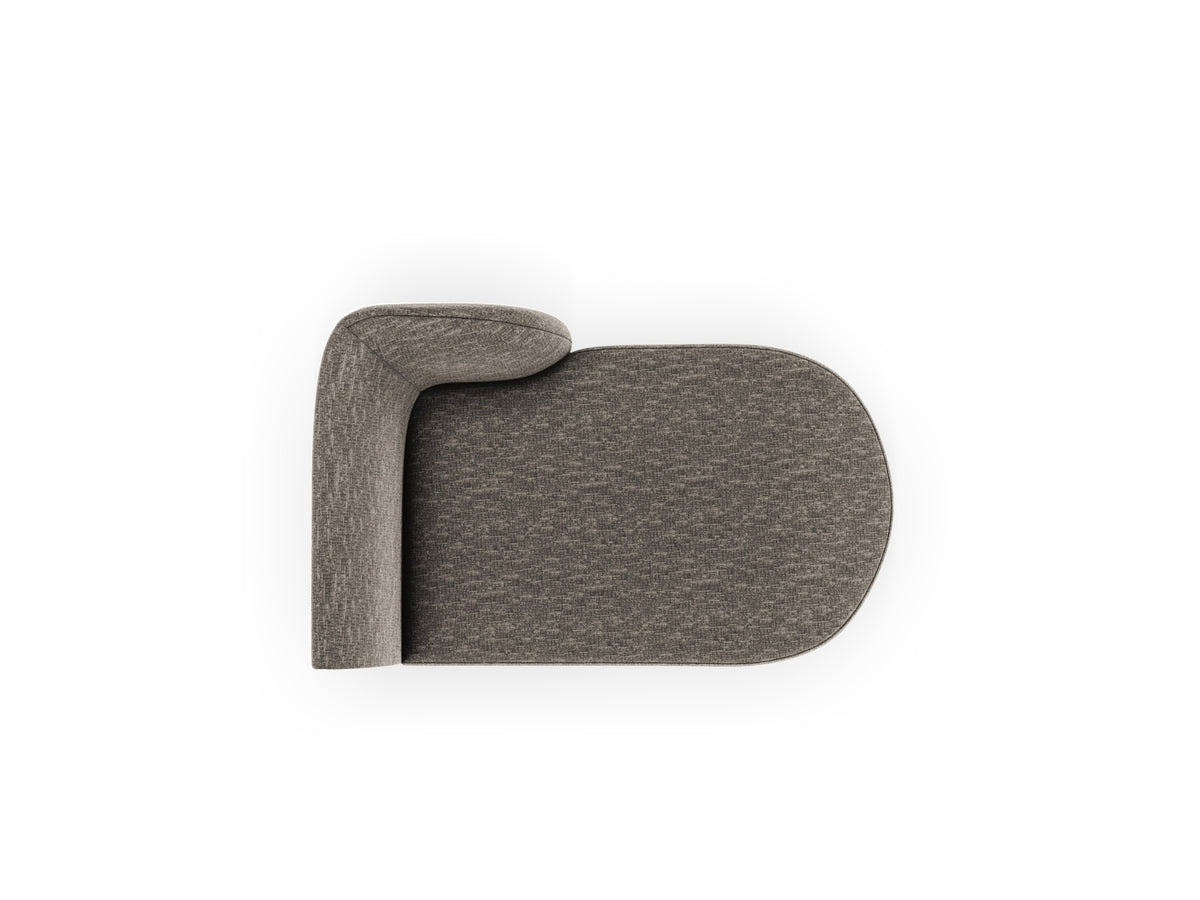 Miley Sofa Chaise Lounge rechts 2 Sitzer in Grey-Haga präsentiert im Onlineshop von KAQTU Design AG. L-Sofa rechts ist von Micadoni