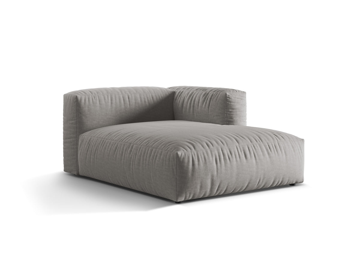 Martina Sofa Chaise Lounge rechts 1 Sitz in Light Grey-Boston präsentiert im Onlineshop von KAQTU Design AG. L-Sofa rechts ist von Micadoni