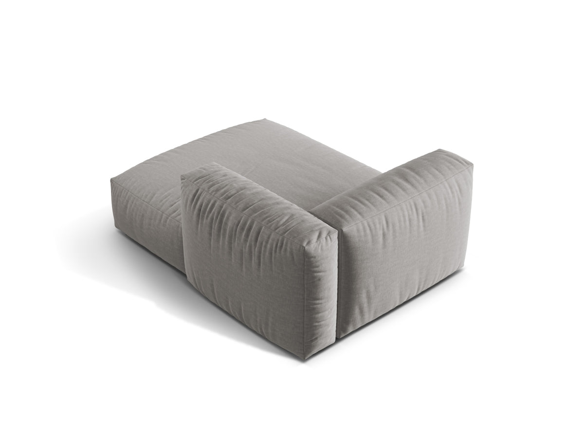 Martina Sofa Chaise Lounge rechts 1 Sitz in Light Grey-Boston präsentiert im Onlineshop von KAQTU Design AG. L-Sofa rechts ist von Micadoni