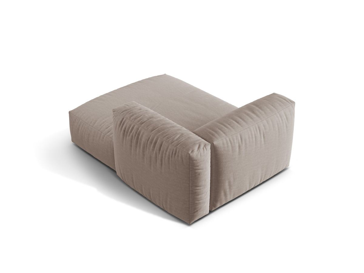 Martina Sofa Chaise Lounge rechts 1 Sitz in Dark Beige-Boston präsentiert im Onlineshop von KAQTU Design AG. L-Sofa rechts ist von Micadoni