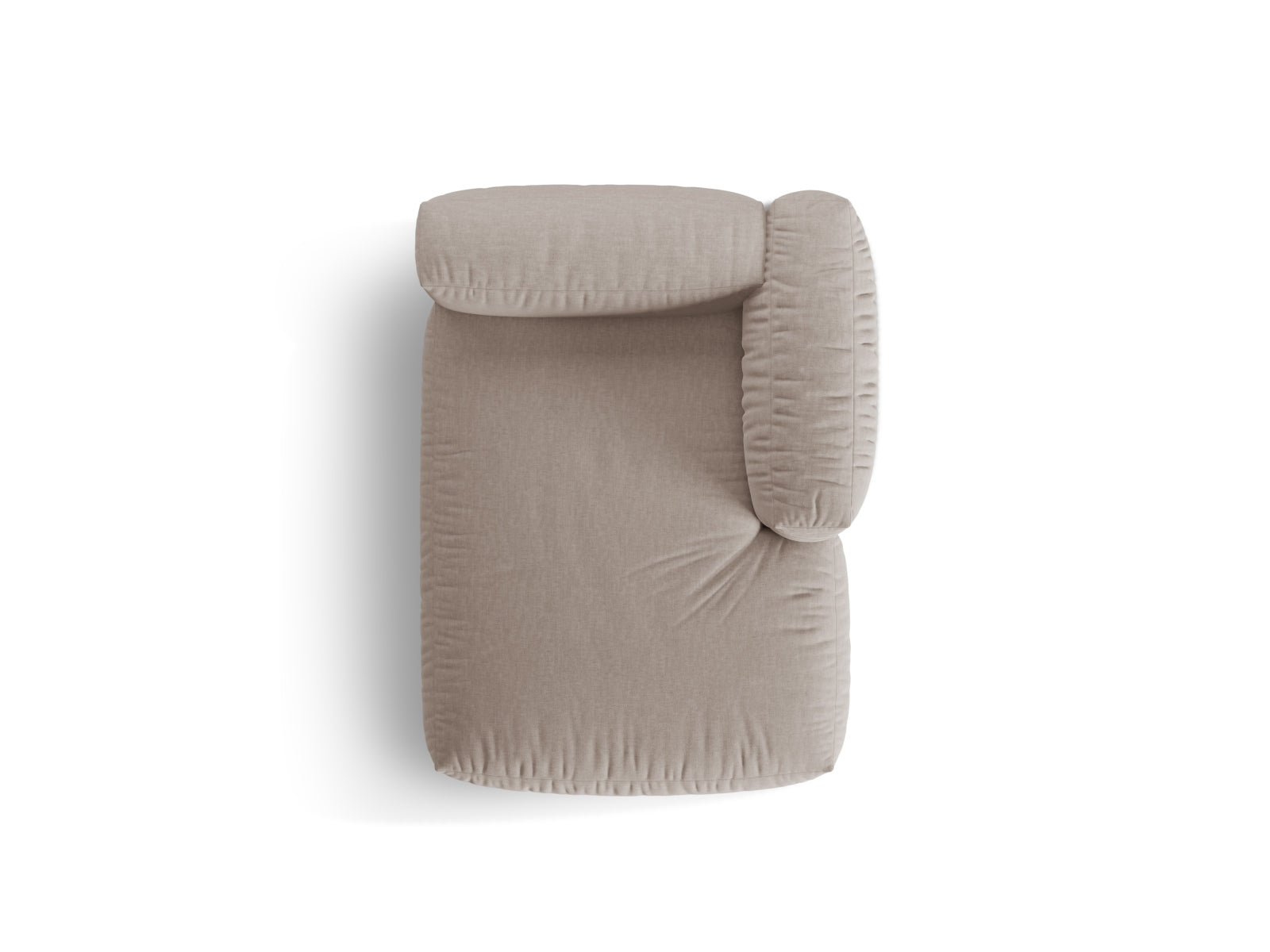 Martina Sofa Chaise Lounge rechts 1 Sitz in Dark Beige präsentiert im Onlineshop von KAQTU Design AG. L-Sofa rechts ist von Micadoni