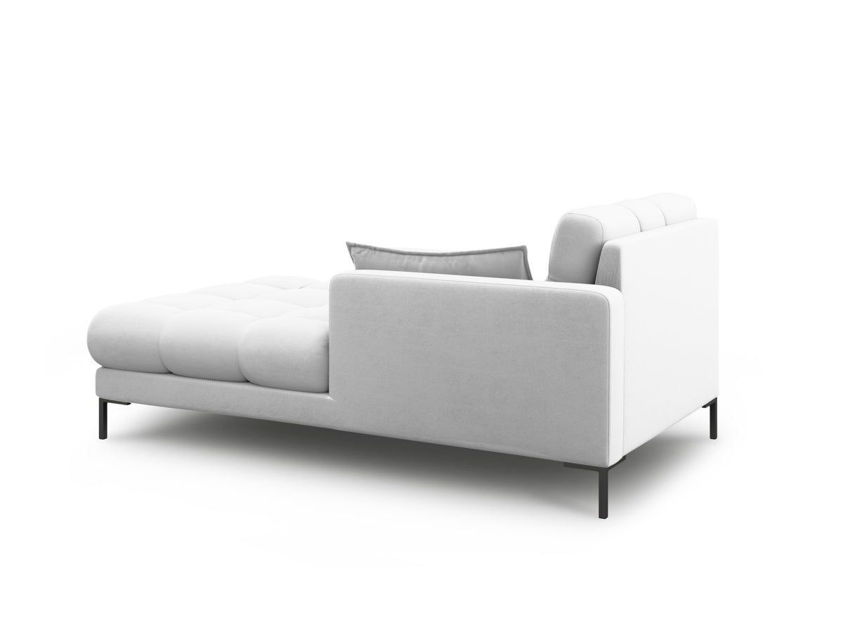 Mamaia Sofa Chaise Lounge rechts 1 Sitz in Light Grey/Schwarz-Neve präsentiert im Onlineshop von KAQTU Design AG. L-Sofa rechts ist von Micadoni