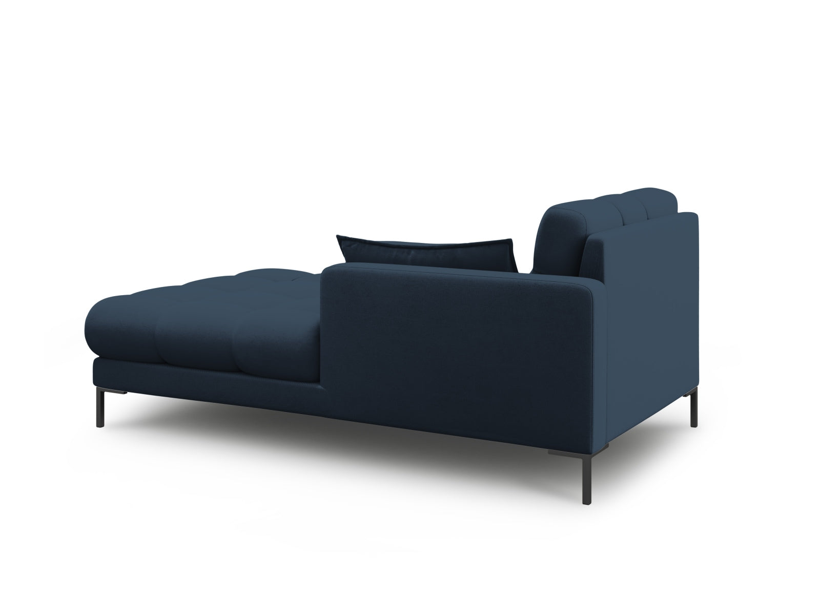 Elegantes Mamaia Sofa Chaise Lounge in Blau und Schwarz, ideal für stilvolle Wohnräume. Komfortabler 1-Sitzer von Micadoni.