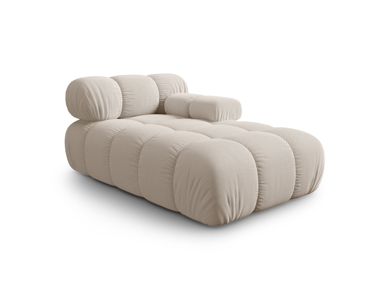 Elegantes Bellis Sofa Chaise Lounge in Light Beige, 1 Sitz, 94cm, ideal für stilvolle Wohnräume, erhältlich bei KAQTU Design AG.