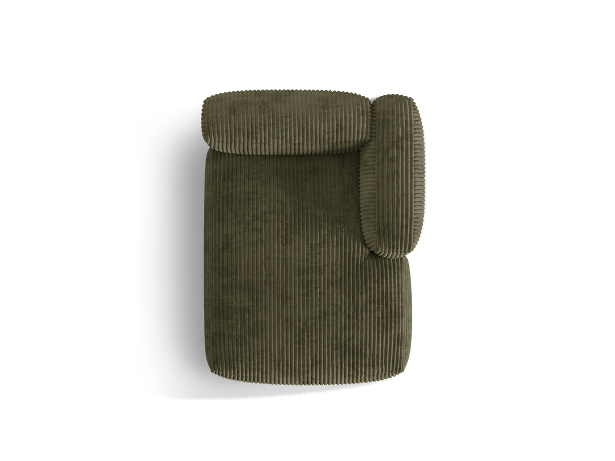 Martina Sofa Chaise Lounge rechts 1 Sitz in Moss Green-Tilia präsentiert im Onlineshop von KAQTU Design AG. L-Sofa rechts ist von Micadoni