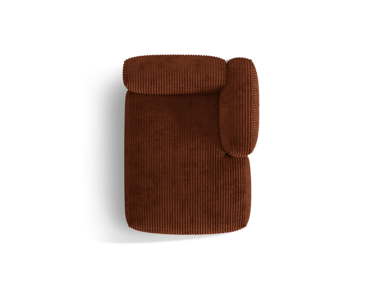 Martina Sofa Chaise Lounge rechts 1 Sitz in Brick-Tilia präsentiert im Onlineshop von KAQTU Design AG. L-Sofa rechts ist von Micadoni