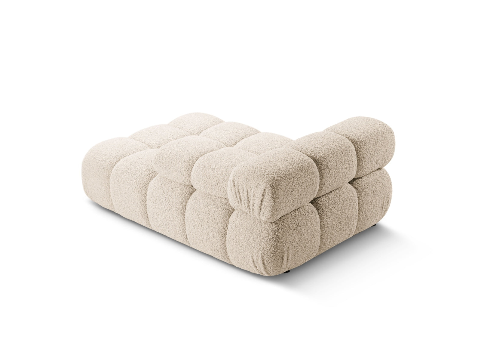 Bellis Boucle Sofa Chaise Lounge rechts 1 Sitz 94cm in Light Beige präsentiert im Onlineshop von KAQTU Design AG. L-Sofa rechts ist von Micadoni
