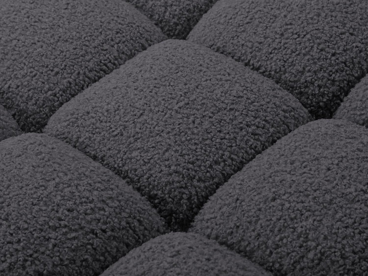Bellis Boucle Sofa Chaise Lounge rechts 1 Sitz 94cm in Graphite-Rolf präsentiert im Onlineshop von KAQTU Design AG. L-Sofa rechts ist von Micadoni