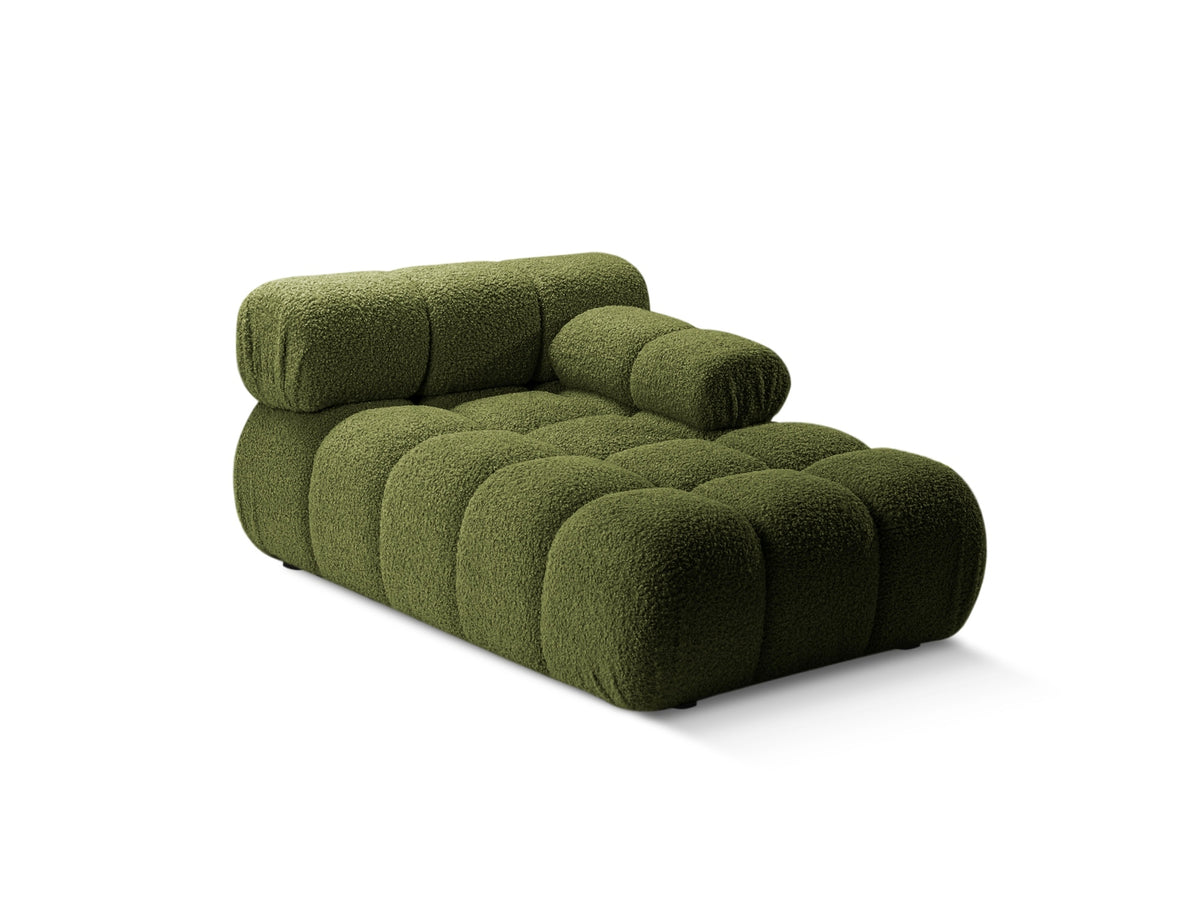 Bellis Boucle Sofa Chaise Lounge rechts 1 Sitz 94cm in Green-Rolf präsentiert im Onlineshop von KAQTU Design AG. L-Sofa rechts ist von Micadoni