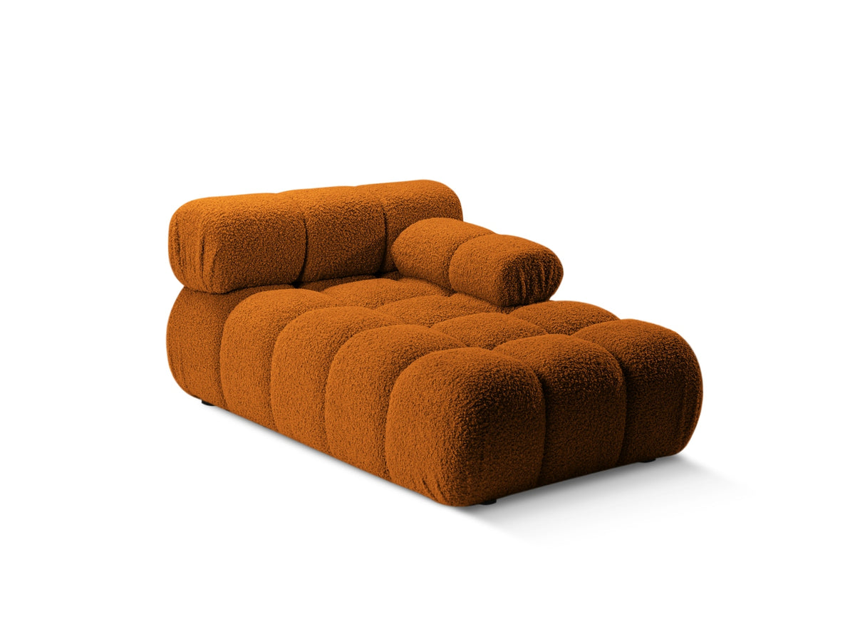 Bellis Boucle Sofa Chaise Lounge rechts 1 Sitz 94cm in Brick-Rolf präsentiert im Onlineshop von KAQTU Design AG. L-Sofa rechts ist von Micadoni