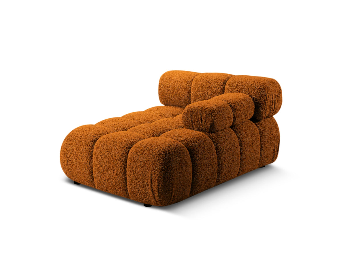 Bellis Boucle Sofa Chaise Lounge rechts 1 Sitz 94cm in Brick-Rolf präsentiert im Onlineshop von KAQTU Design AG. L-Sofa rechts ist von Micadoni