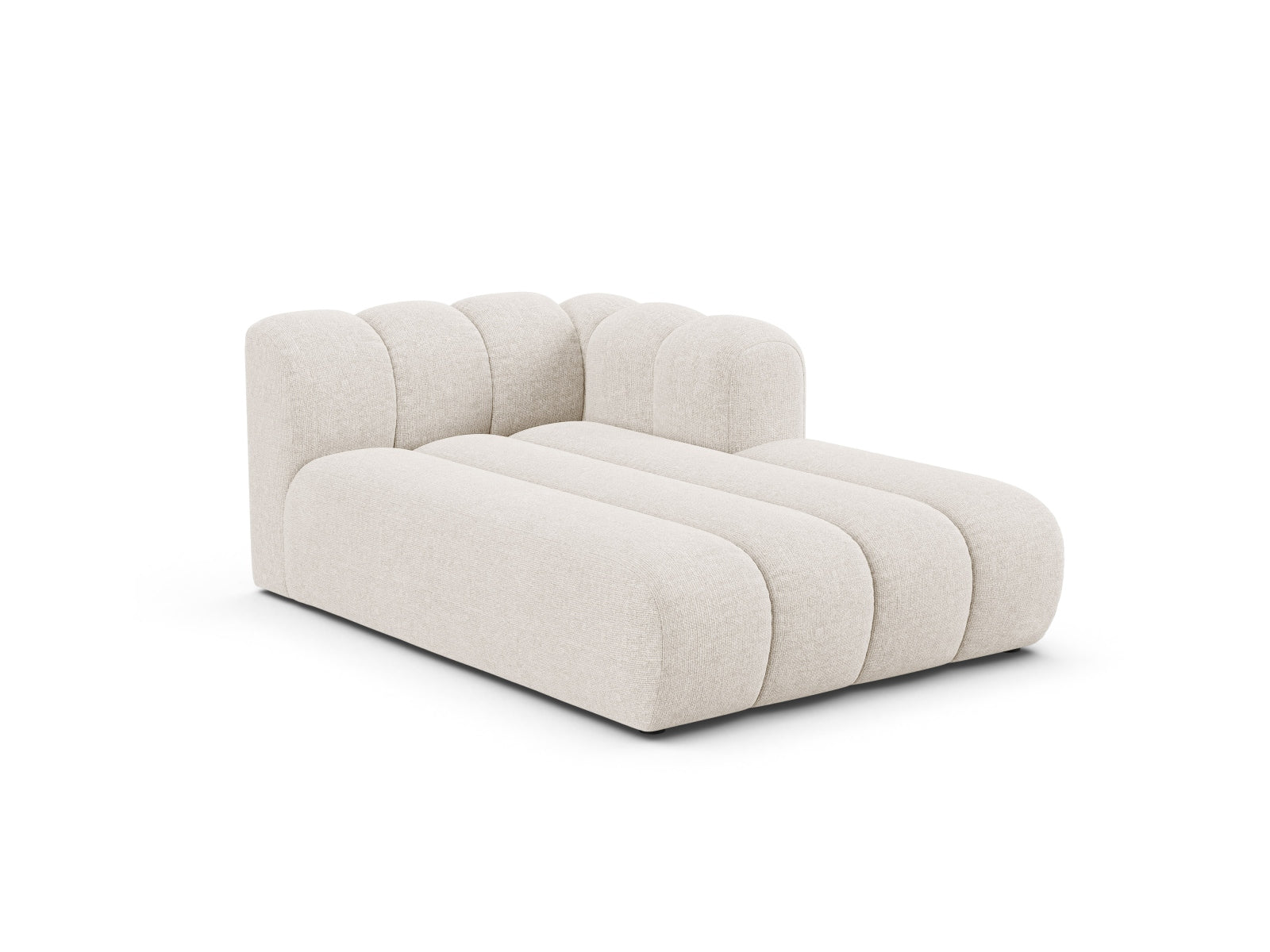 Lupine Chaise Longue rechts 2 Sitzer in Light Beige präsentiert im Onlineshop von KAQTU Design AG. Modulares Sofa ist von Micadoni