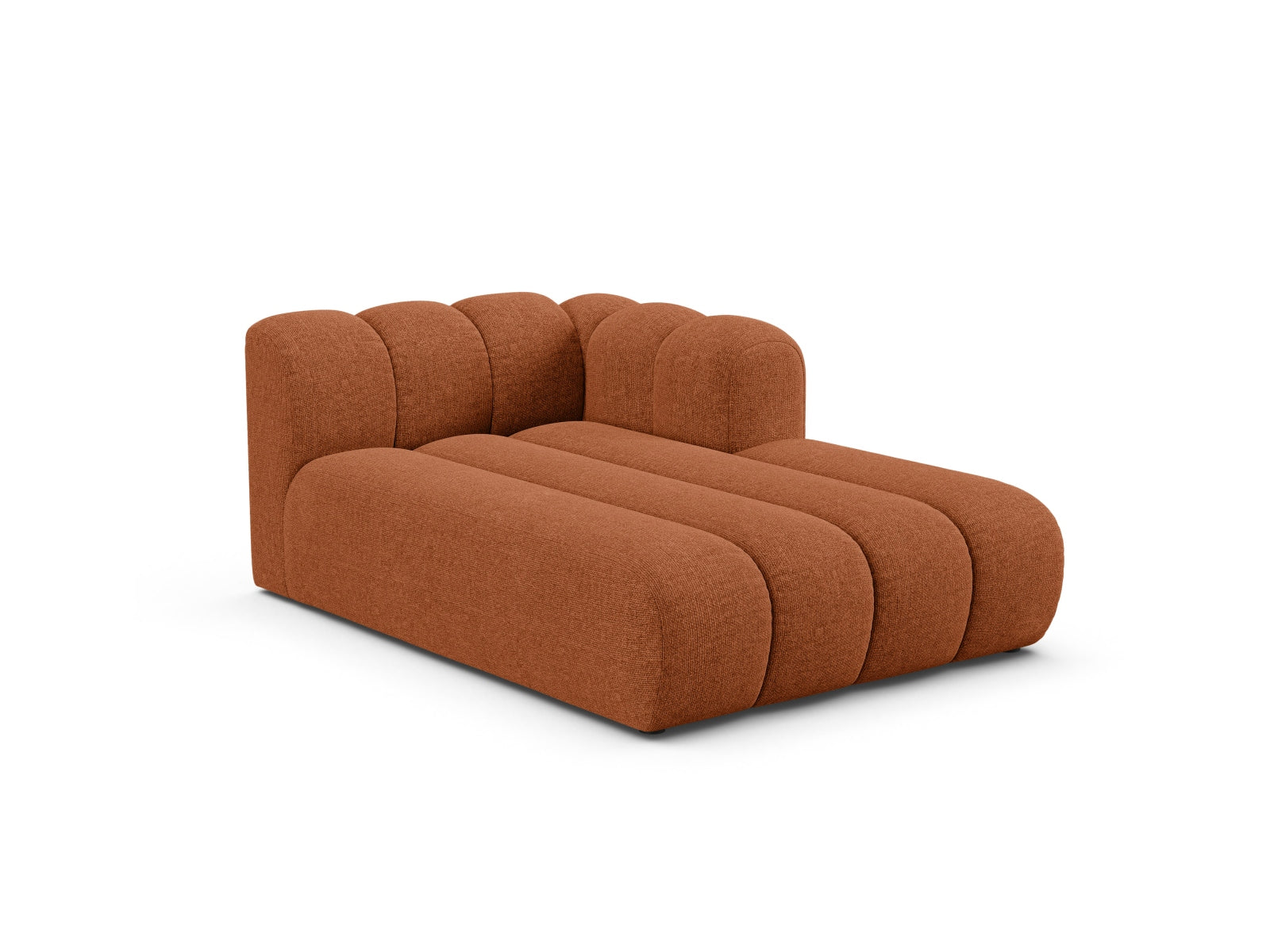 Lupine Chaise Longue rechts 2 Sitzer in Brick präsentiert im Onlineshop von KAQTU Design AG. Modulares Sofa ist von Micadoni