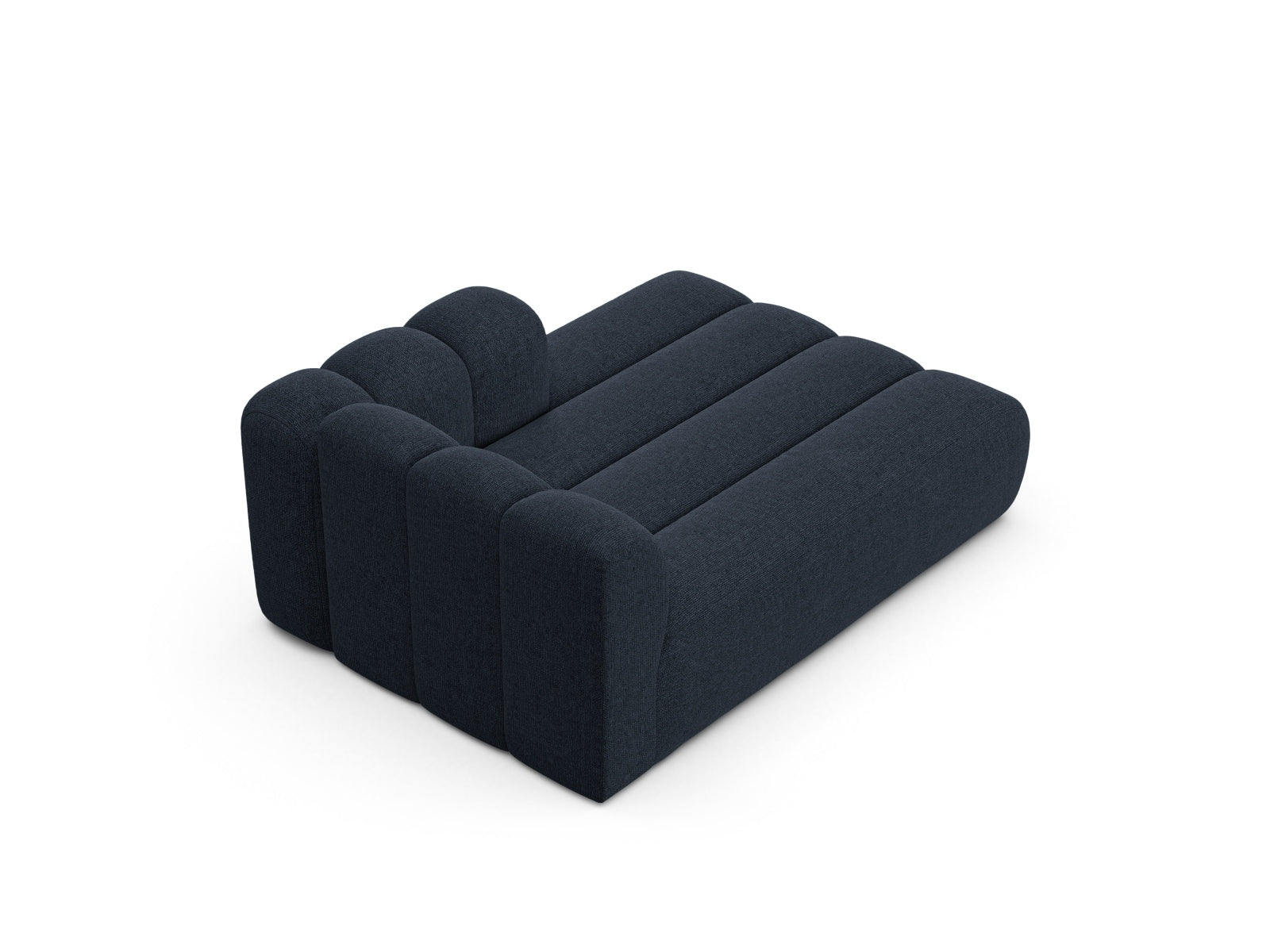 Lupine Chaise Longue rechts 2 Sitzer in Navy Blue präsentiert im Onlineshop von KAQTU Design AG. Modulares Sofa ist von Micadoni