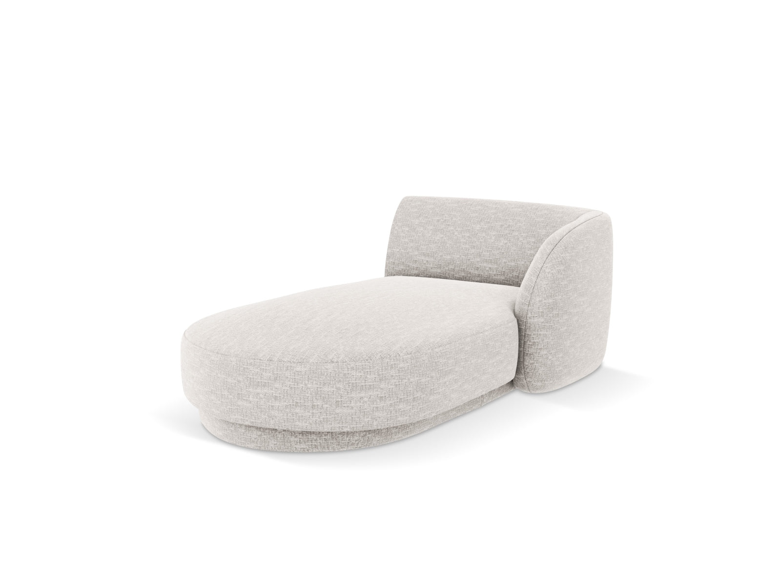 Miley Sofa Chaise Lounge rechts 2 Sitzer in Silver präsentiert im Onlineshop von KAQTU Design AG. L-Sofa rechts ist von Micadoni